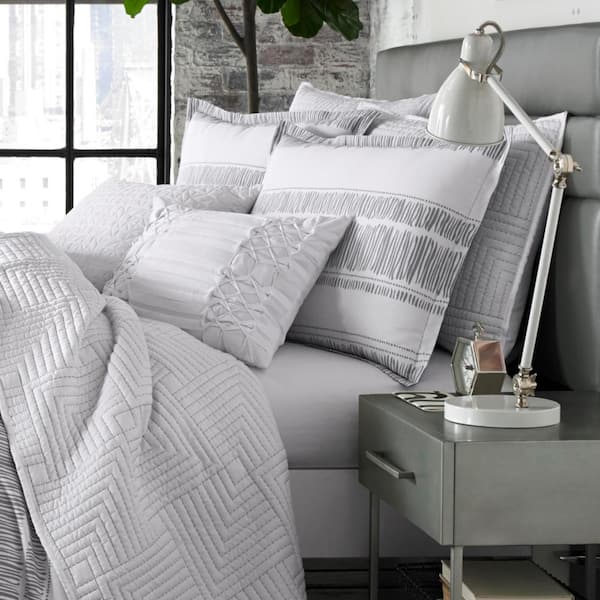 Branches Comforter And Sham Set Full/Queen Gray - City Scene