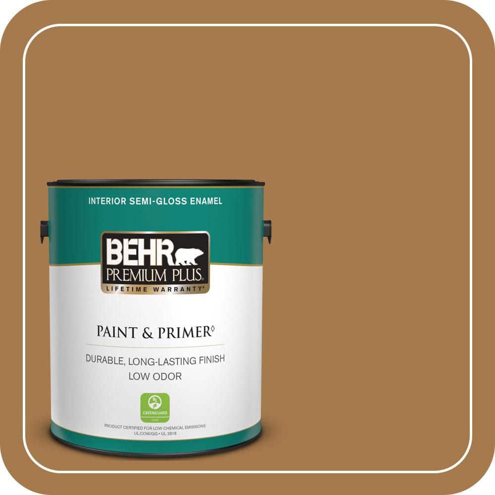 1 gal. Home Decorators Collection #HDC-CL-18A Butter Caramel Semi-Gloss Enamel Low Odor Interior Paint & Primer price history on PriceWatchPro