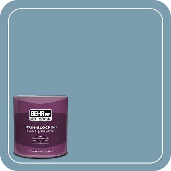 BEHR ULTRA 1 qt. #PMD-14 Yacht Harbor Extra Durable Eggshell Enamel Interior Paint & Primer
