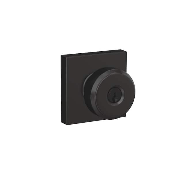 Schlage Custom Georgian Satin Nickel Keyed Entry Door Knob with Howe Trim
