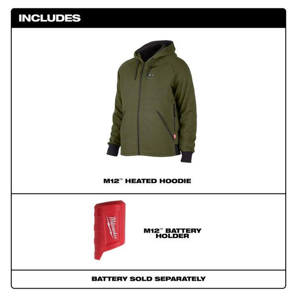 Milwaukee m12 best sale heated hoodie battery