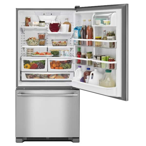 19 cu. ft. Bottom Freezer Refrigerator in Fingerprint Resistant Stainless Steel
