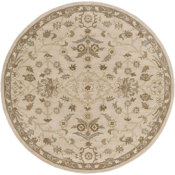 Artistic Weavers Zari Beige 4 ft. x 4 ft. Round Indoor Area Rug