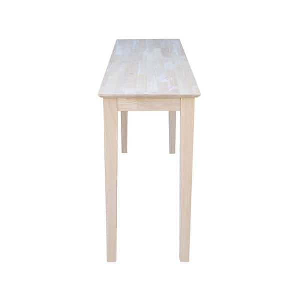 International Concepts 60 in. Unfinished Standard Rectangle Wood 