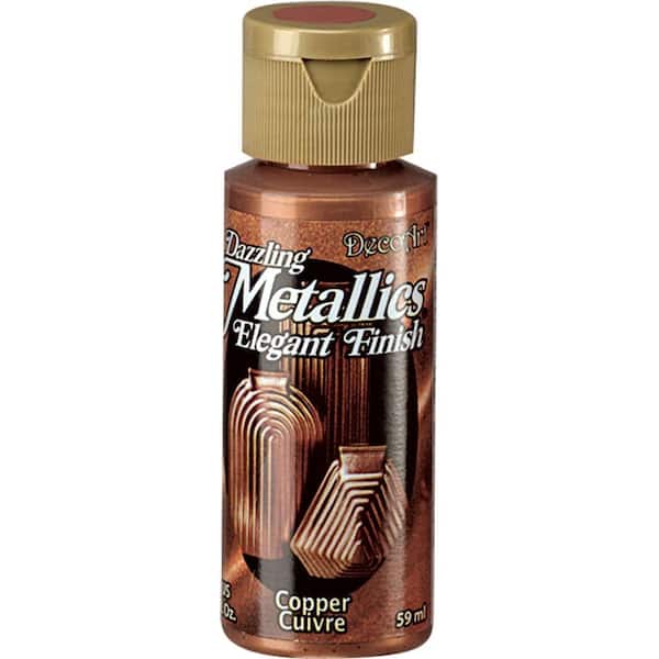 Craft Metallic Paint - Set of 8 - Multicolor + Gold, Silver, Bronze, Copper  - Shiny Metallic Effect - Premium Acrylic Paint - Extreme High Metall