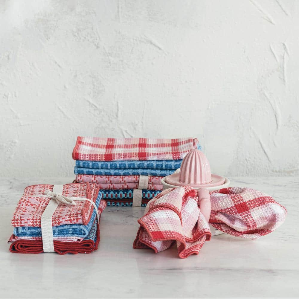 Charming Multicolor Cotton Patterned Napkin Set, 18-inch, 4 Pieces