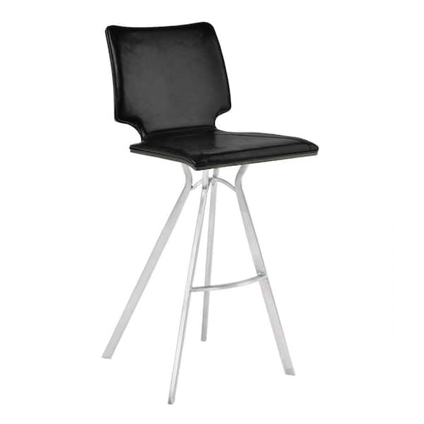 Armen Living 30 in. Marley Black Bar Stool