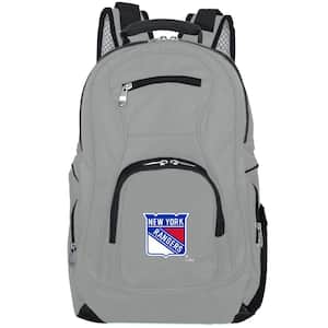 NHL New York Rangers 19 in. Gray Laptop Backpack