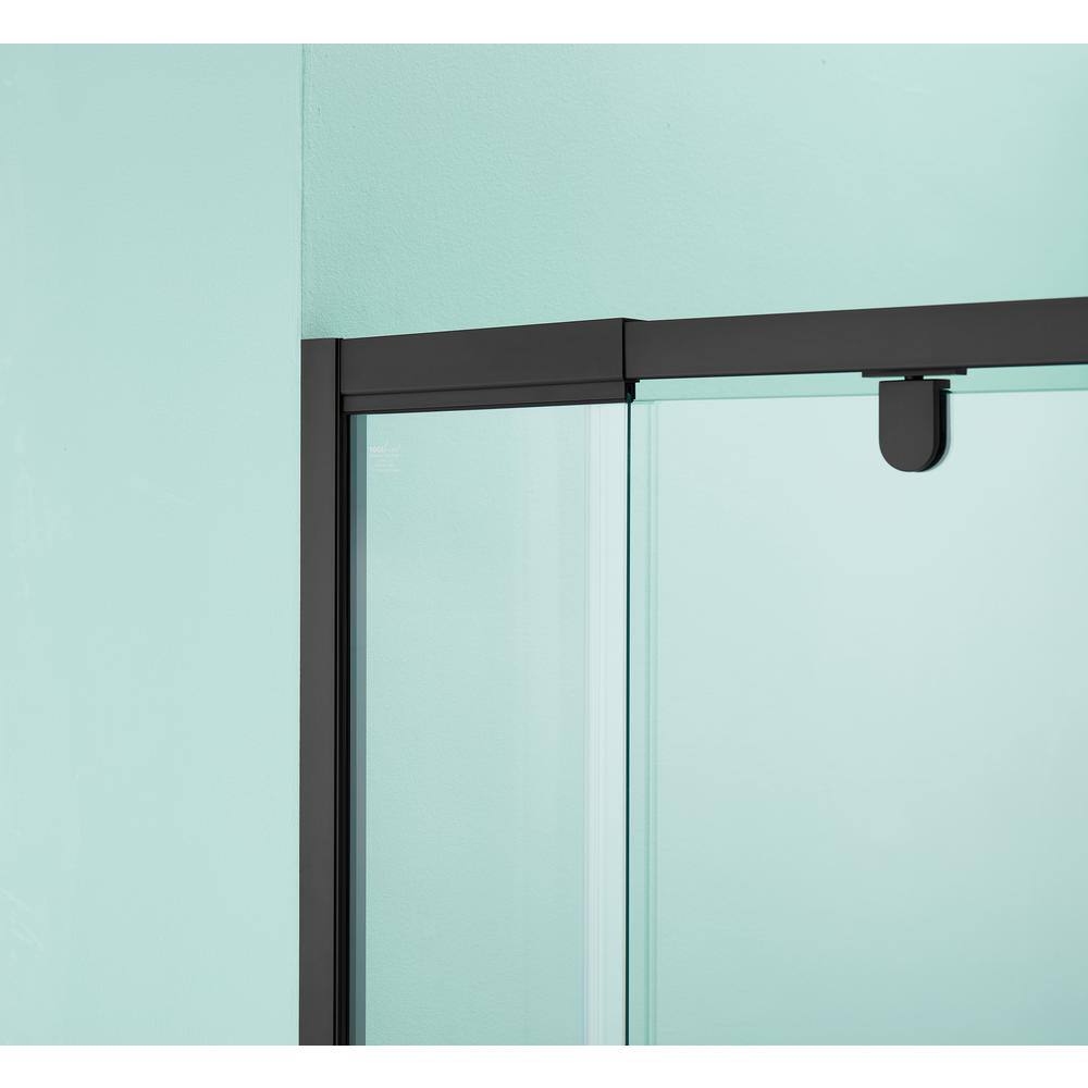 Matte Black 36'' x 72'' Pivot Shower Door with Clear Glass