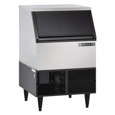 250 lbs. Freestanding Self-Contained Ice Maker in Stainless Steel