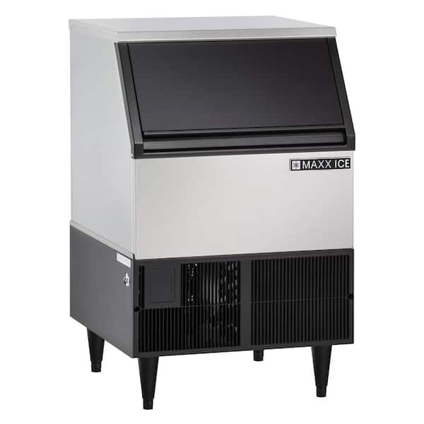 Maxx Ice 250 lbs. Freestanding Self-Contained Ice Maker in Stainless Steel