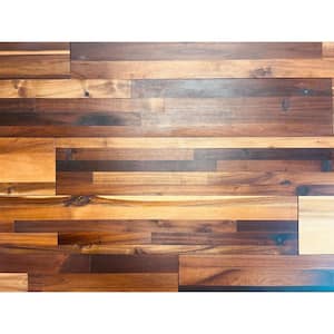Thermo-treated 5/8 in. x 5.75 in. x 3.7 ft. Brown (E-401) Barn Wood Wall Panels 10 sq. ft. per 8-Pack