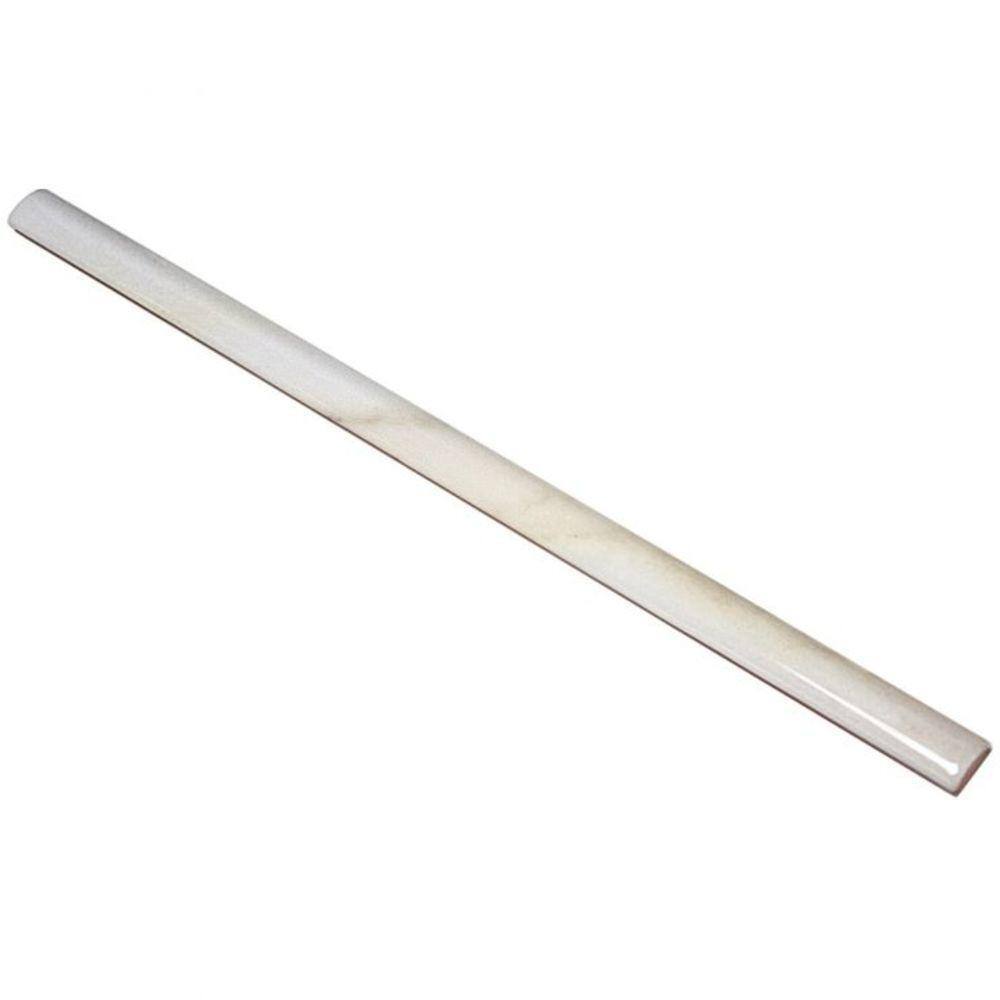Santorini 0.56 in. x 11.81 in. Polished Ceramic ¼ Round Wall Tile Trim
