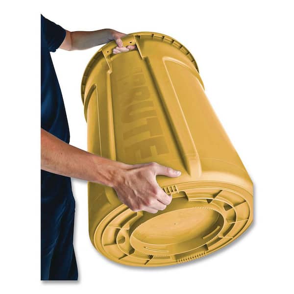Rubbermaid Commercial Contenitore Rotondo In Plastica – 20,8 Litri, Con Maniglie, Impilabile, Lavabile In Lavastoviglie, Per Alimenti