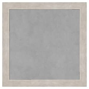 Marred Silver 19 in. x 19 in Framed Magnetic Board