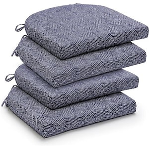 17 in. x 16 in. x 2 in. Outdoor Chair Cushions Patio Cushions for Outdoor Furniture, Throw Pillow (Pack of 4)