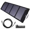 Tenergy Portable 60W Solar Panel Foldable Charger 18V Charging 5V USB CE  ROHS