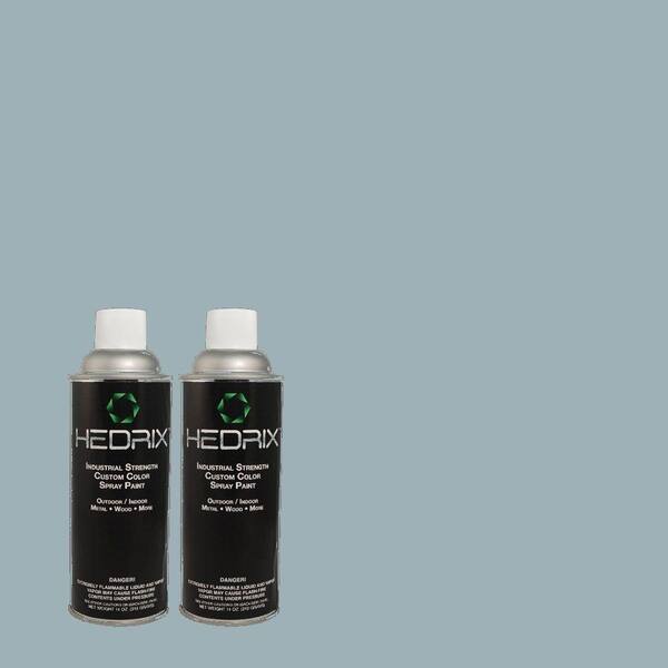 Hedrix 11 oz. Match of QE-51 Atmosphere Semi-Gloss Custom Spray Paint (8-Pack)