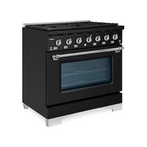CLASSICO, 36-IN, 6 Burner Freestanding Single Oven Gas Range with Gas Stove and Gas Oven in. Grey Family