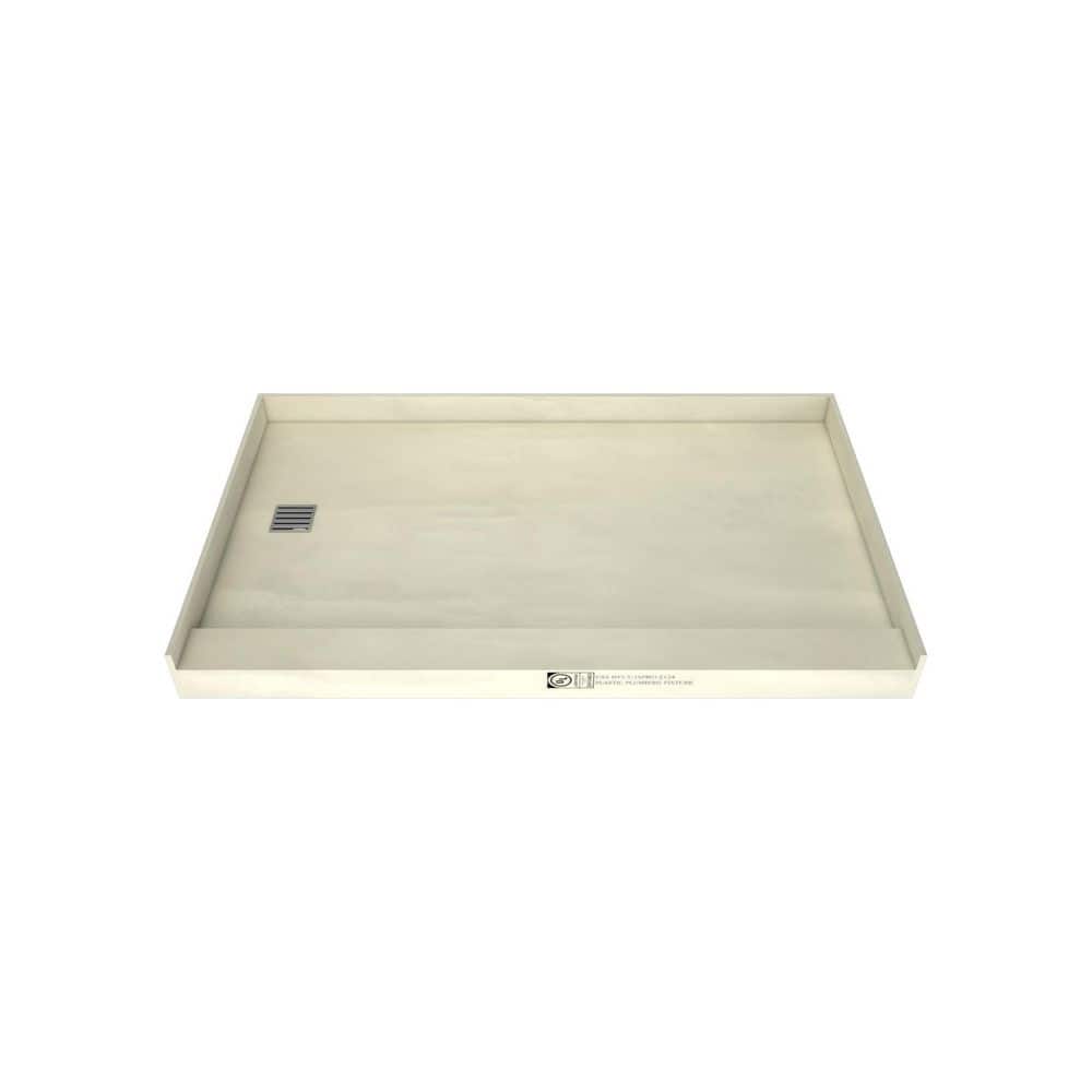 36 In x 60 In Single Curb Tileable Shower Pan with Left Drain and Brushed Nickel Grate price history on PriceWatchPro