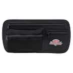 Auto Boss Visor Organizer Interior Car Accessory with Adjustable Elastic Straps and Zipped Pockets in Black
