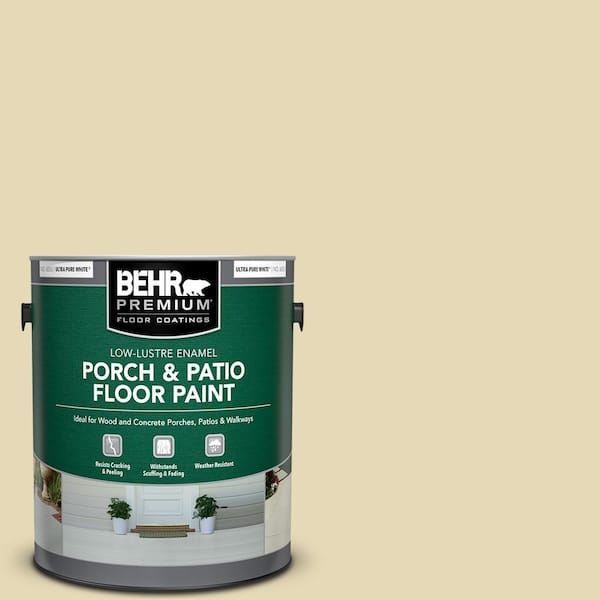 BEHR PREMIUM 1 gal. #PPU8-13 Lemon Balm Low-Lustre Enamel Interior/Exterior Porch and Patio Floor Paint