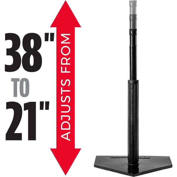 Black Batting Tee Stand for Baseball for Teeball and Softball