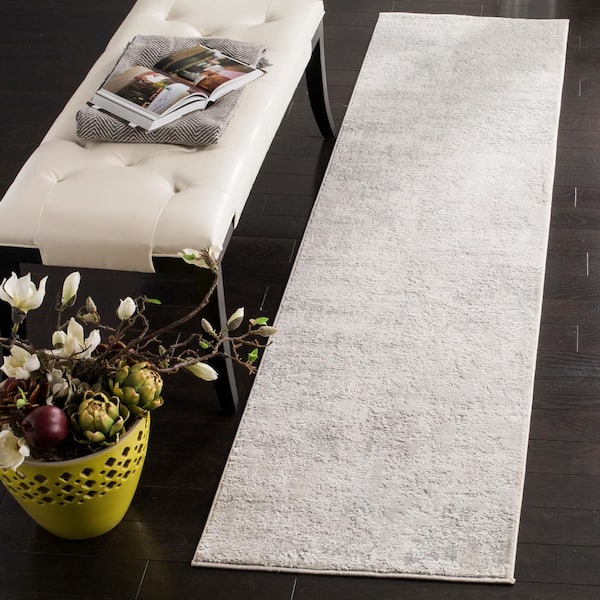 Princeton 2 ft. x 7 ft. Beige/Gray Distressed Marble Runner Rug