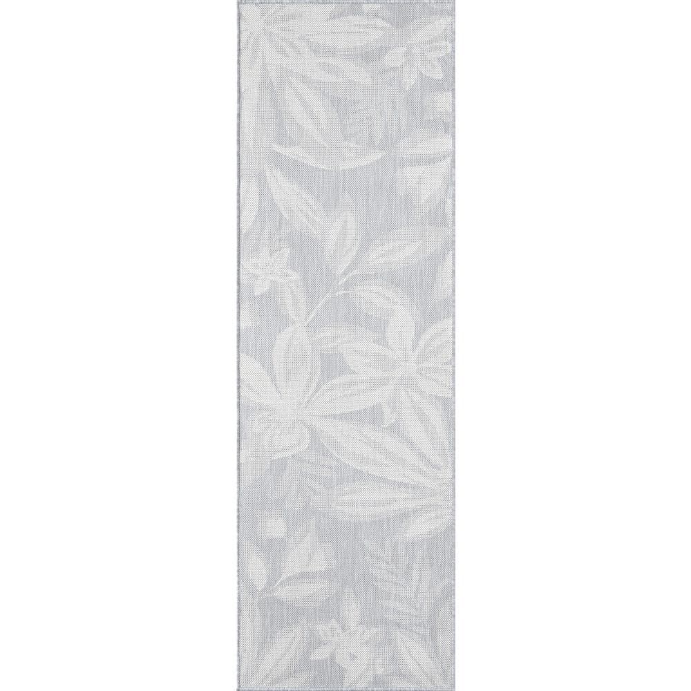 Eco Floral Gray 2 ft. x 8 ft. Indoor/Outdoor Runner Rug price history on PriceWatchPro