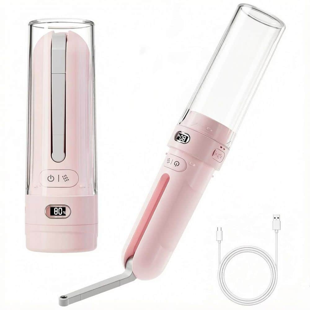 Electric Rechargeable Portable Bidet Sprayer Bidet Attachment with 3 Pressure Modes for Home, Travel and Camping, Pink