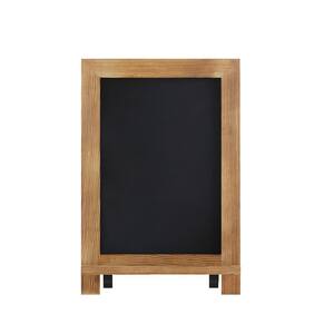 Torched Brown Magnetic Tabletop Chalkboard
