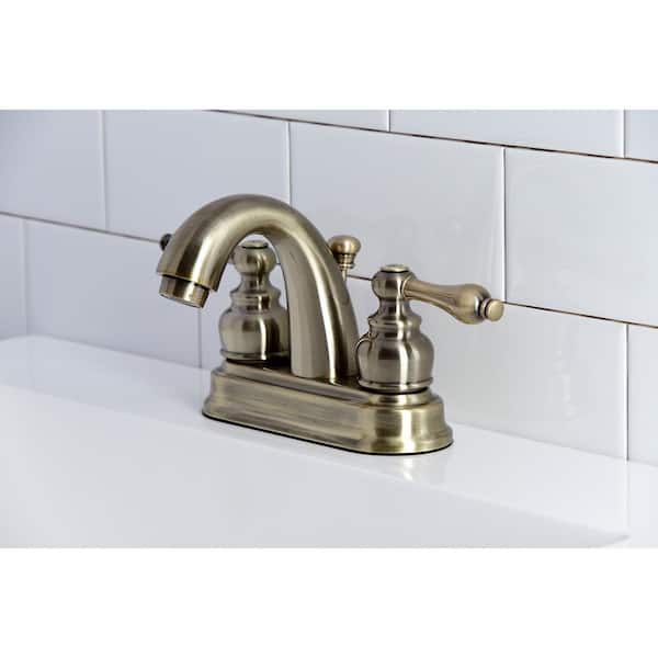 Antique Brass 4" Centerset Bathroom 2 Holes Basin Sink Faucet Mixer Tap Gan063 