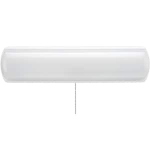 18 in. LED Flush Mount Closet Light with Pull Chain 1200 Lumens 4000K Bright White 16-Watt ENERGY STAR