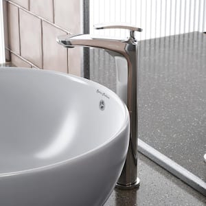 Sublime Single-Handle High-Arc Single-Hole Bathroom Faucet in Polished Chrome
