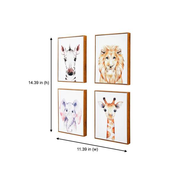 Animal Prints for Nursery Set of 2 3 4 6 Wall Art Safari 