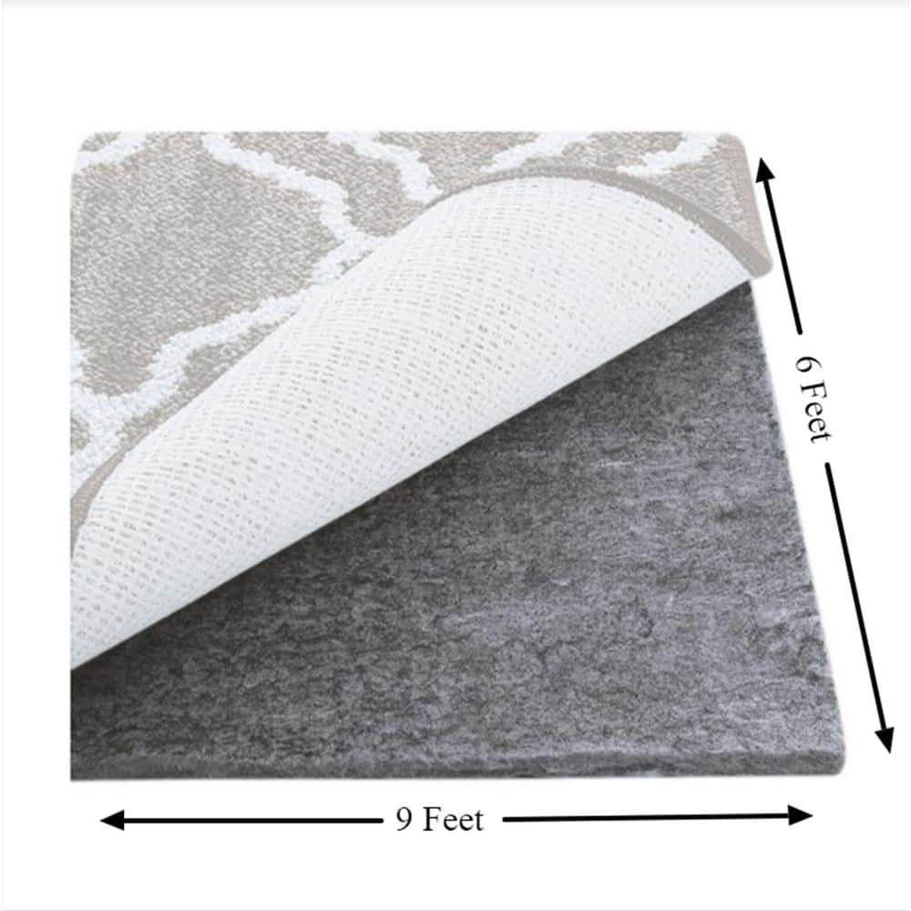 Nance Carpet and Rug Pad 6 X 9 (ft) Rectangular Foam Rug Pad in