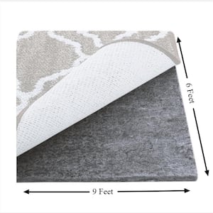 Rug Branch Rug Pad Collection Premium Standard Soft PVC Non Slip Rug Pads  (0.25) - 4' x 6', Ivory HPAD46 - The Home Depot