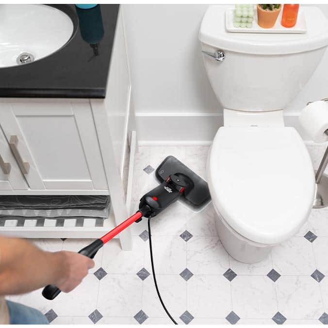 Black Corded Steam Mop for Hardwood and Tile Floors