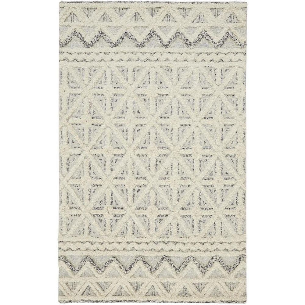 2 ft. x 8 ft. Ivory, Black Geometric Area Rug price history on PriceWatchPro