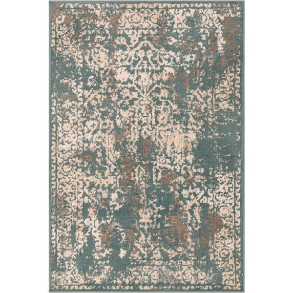 Tuareg Mirage Green 4' 0 x 6' 0 Area Rug