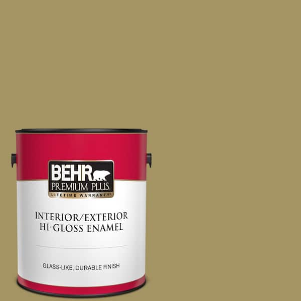 BEHR PREMIUM PLUS 1 gal. #M330-6 Keemun Hi-Gloss Enamel Interior/Exterior Paint