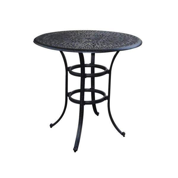 Home Styles Floral Blossom 42 in. Round Patio Bistro Table