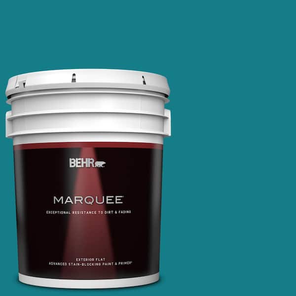 BEHR MARQUEE 5 gal. #PPU13-01 Caribe Flat Exterior Paint & Primer