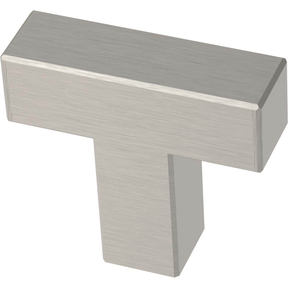 Franklin Brass Simple Modern Square 1-1/4 in. (32 mm) Stainless