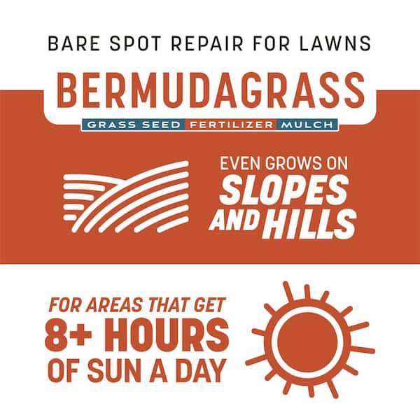 Smart Patch Bermudagrass 5 lb. 100 sq. ft. Grass Seed Bare Spot Repair with Mulch and Fertilizer
