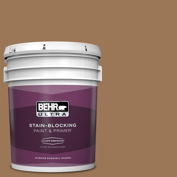 BEHR ULTRA 5 gal. #PPU4-02 Coco Rum Extra Durable Eggshell Enamel Interior Paint & Primer