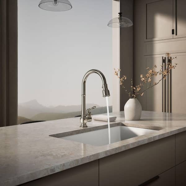 SOL★ KOHLER Artifacts Single-Handle Pull-Down Sprayer Kitchen Faucet in