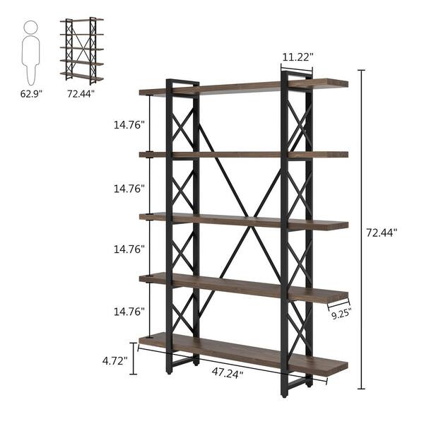 11.22'' W Solid Wood Shelving Unit