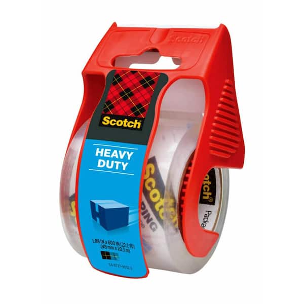 1.88 in. x 54.6 yds. Heavy Duty Shipping Packaging Tape with Dispenser