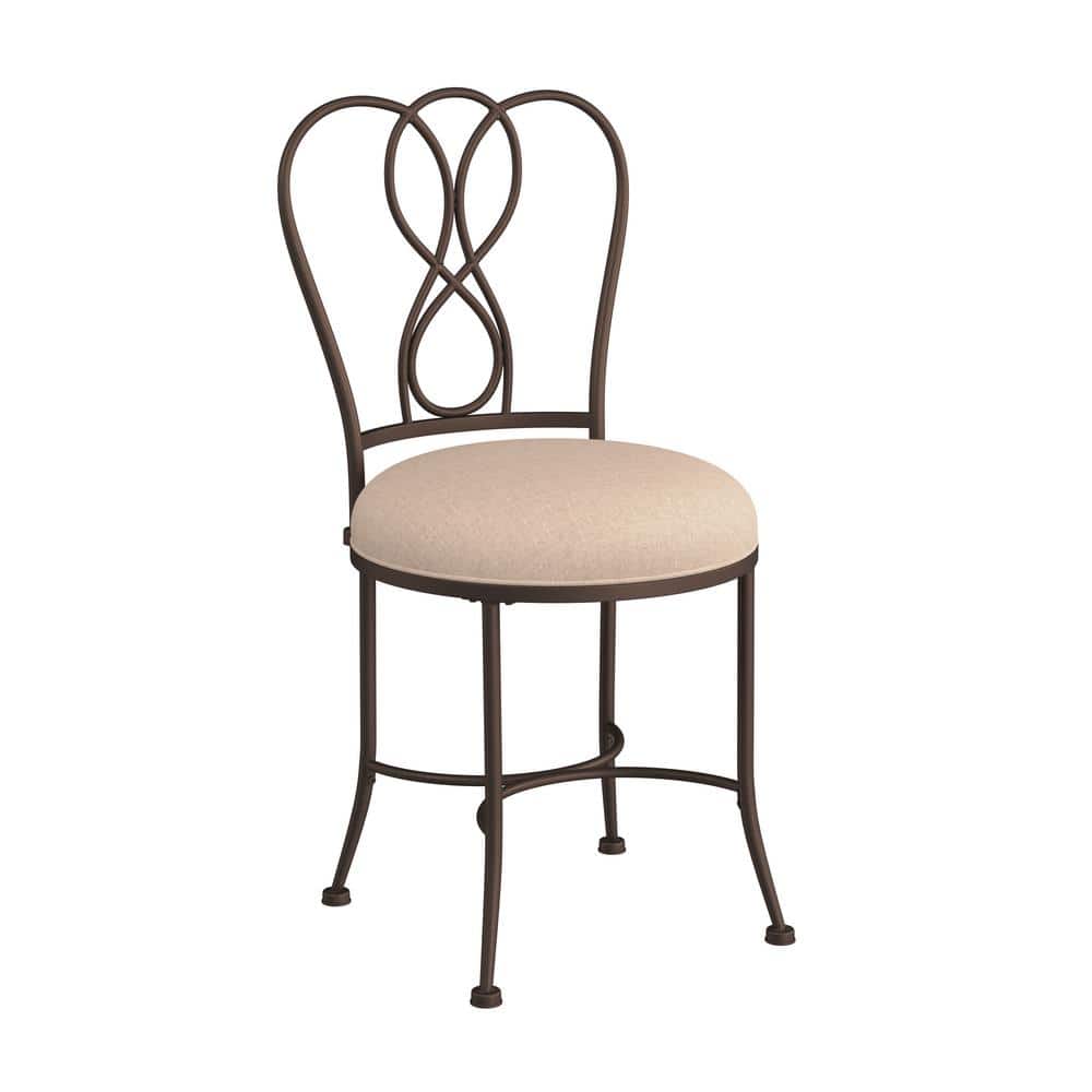 Hillsdale Furniture Christina Metal Vanity Stool Bronze 50994A The